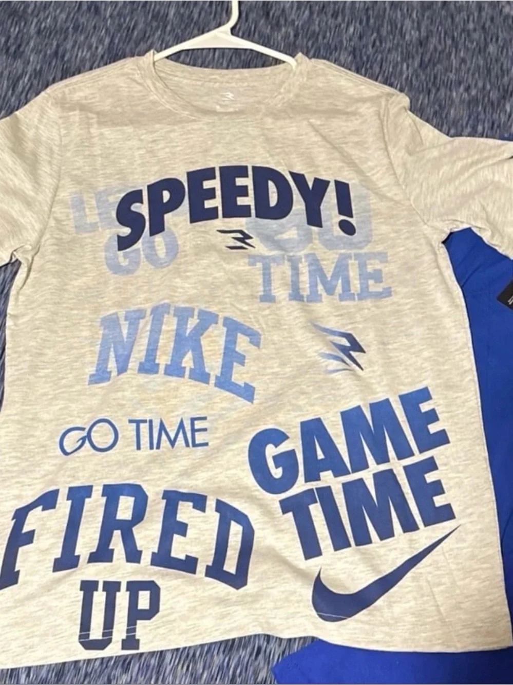Nike Boys' Royal Blue Graphic Short Sleeve Tee